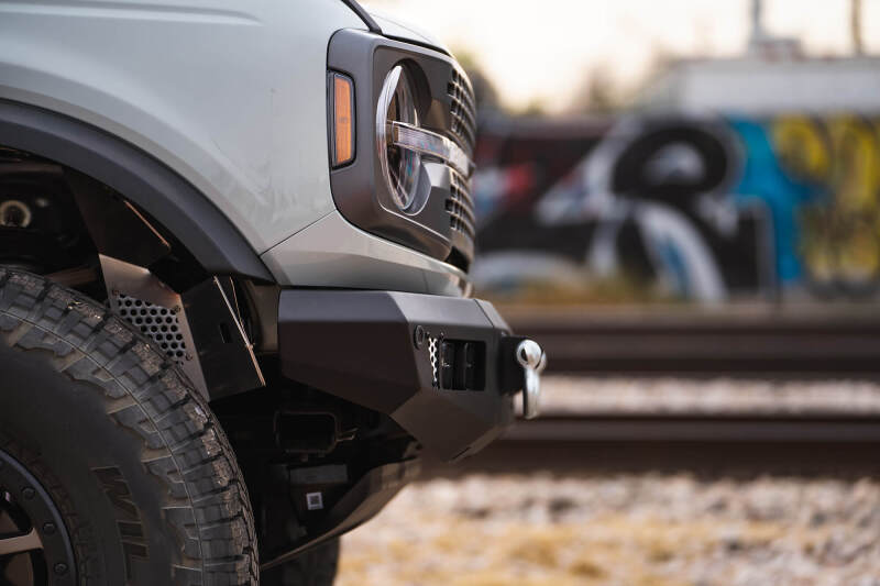 DV8 Offroad 2021+ Ford Bronco Bumper- Accommodates 20in Dual Row Light Bar & (4) 3in Pod Light Mount