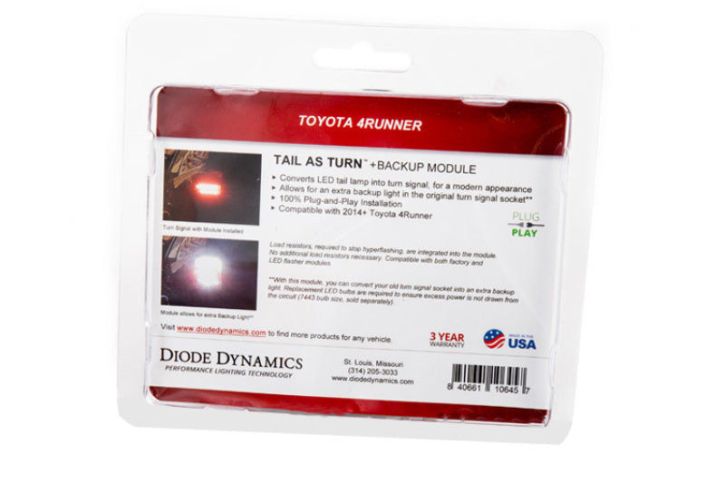 Diode Dynamics 14-21 Toyota 4Runner Tail as Turn Module +Backup Module (USDM) Stage 1