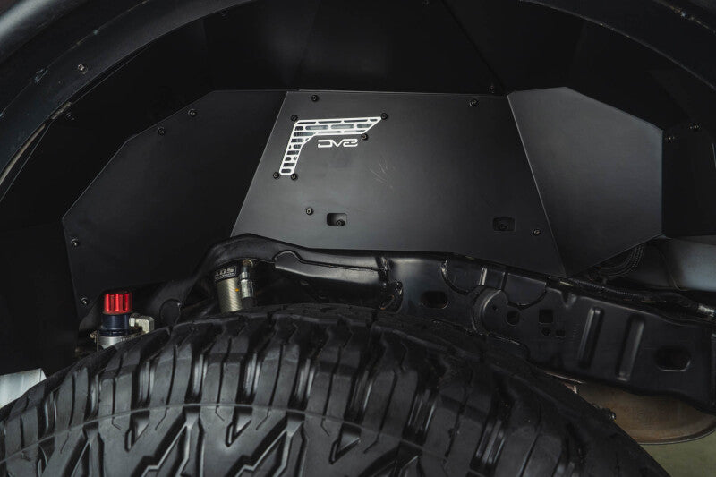 DV8 Offroad 21-25 Ford Bronco Rear Aluminum Inner Fenders - Black